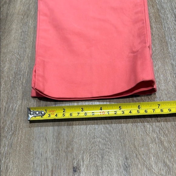 Lafayette 148 New York Size 8 Coral Stretch Straight Leg Pants Trouser - Picture 7 of 12